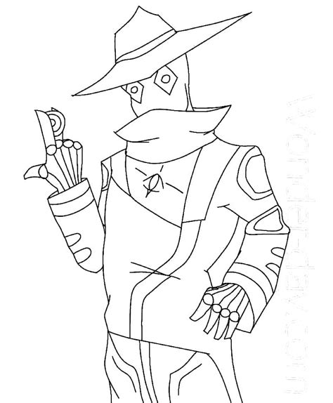 Jett Valorant Coloring Page
