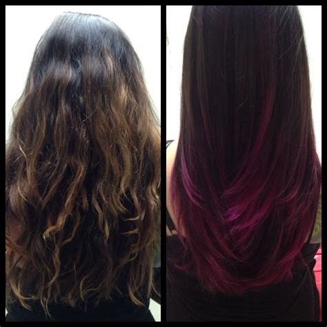 My Dark Pink Ombre Hair Hair Pinterest Beautiful