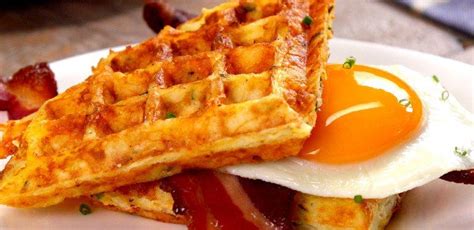 (do not open until waffle is done.) when done, lift waffle off grid with fork. Egg & Cheese Hash Brown Waffles | Recipe | Cheese waffles ...