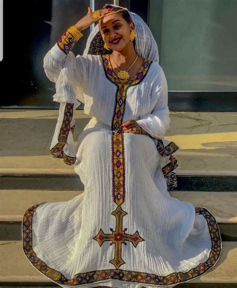 Ethiopianeritrean Traditional Dresshabesha Kemis Sitesunimiit