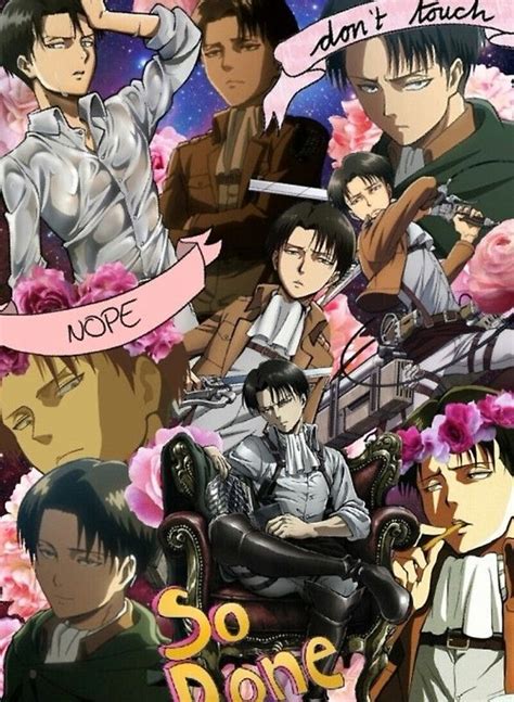 Levi Ackerman Collage Posters By Alanaalana Redbubble Anime