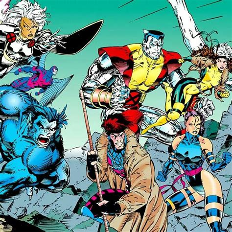 X Men By Jim Lee Storm Beast Colossus Gambit Rogue And Psylocke