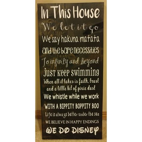 We Do Disney Wood Sign By Kaileighskreations On Etsy