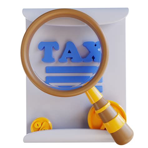 3D illustration looking for tax documents 11720698 PNG