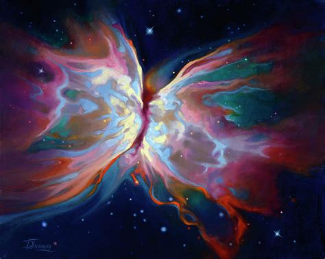 Butterfly Nebula Painting By Dinah Jasensky