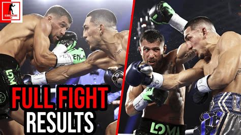 Vasyl Lomachenko Vs Teofimo Lopez Full Fight Results Youtube