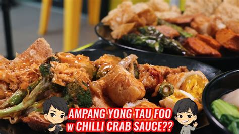 Dish out and serve hot garnished with spring onions. Ampang Yong Tau Foo with CHILLI CRAB SAUCE?? - YouTube
