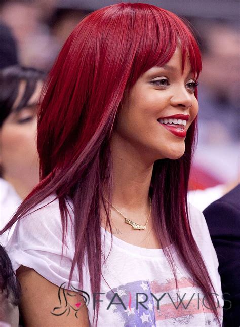 Custom Medium Red Female Celebrity Hairstyle Human Hair
