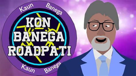 Kon Banega Roadpati Kon Banega Crorepati Comedy Cartoon Comedy Hindi Jags Animation Youtube
