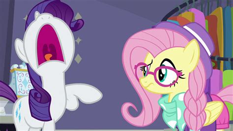 Image Rarity Shocked By Hipster Fluttershy S8e4png My Little Pony
