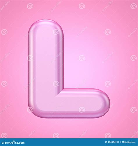 Pink Font Letter L 3d Stock Illustration Illustration Of Element