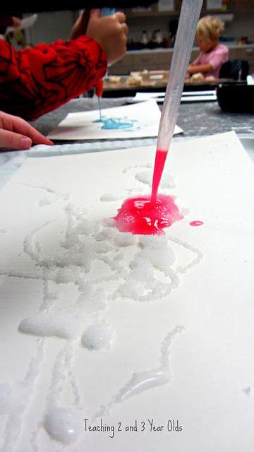 Preschool Painting Activity With Salt Glue And Watercolors Preschool