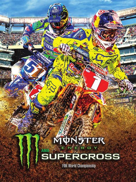 Thesuper cross | anaheim 1 supercross live 2019 monster energy ama supercross tickets fim world championship anaheim angel stadium on tv. 2016 Monster Energy Supercross Press Kit by Supercrosslive ...