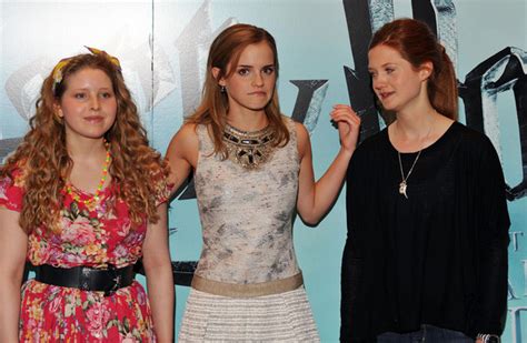 Emma Watson Bonnie Wright And Jessie Cave Harry Potter Actresses