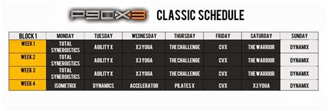 P90x3 Calendar Your Fitness Path Worksheets Library