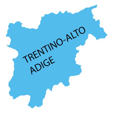 Trentino South Tyrol Region Map Transparent Png And Svg Vector File