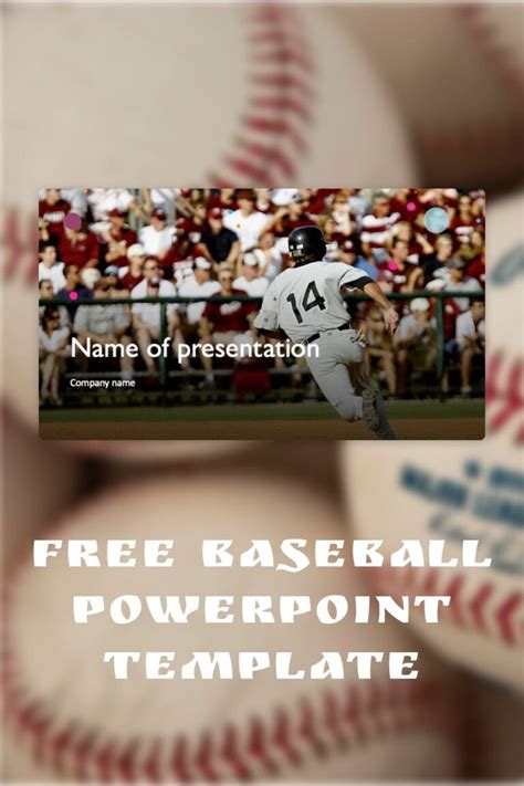 Free Clean Baseball Powerpoint Template Masterbundles