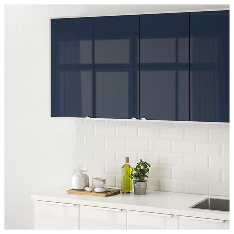 JÄrsta Porte Brillant Bleu Noir Ikea Blue Kitchens Accent Doors