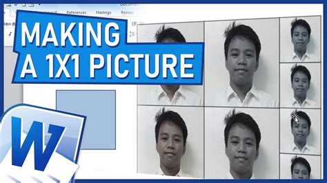 How To Make 2x2 Id Picture Ms Word 2010 Tagalog Youtube