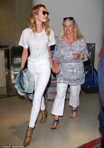 Candice Swanepoel Is Typically Stunning As She Jets Into La With Mother