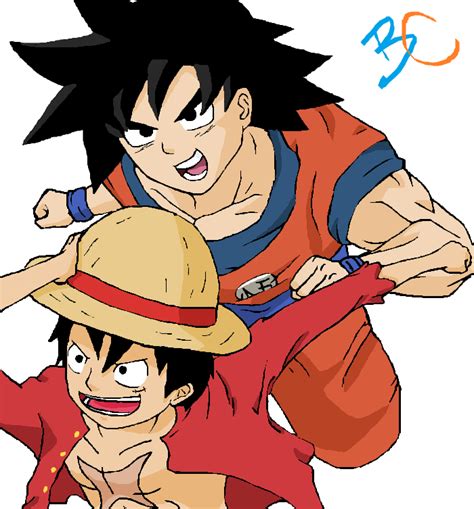 Luffy And Goku By Onepieceninja On Deviantart