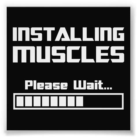 Installing Muscles Please Wait Loading Bar Photo Print Zazzle