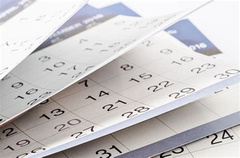 Months And Dates Shown On A Calendar Stock Photo Download Image Now