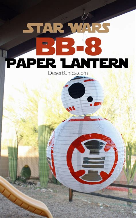 Get the tutorial at crafts by amanda. Star Wars BB-8 Paper Lantern | Desert Chica