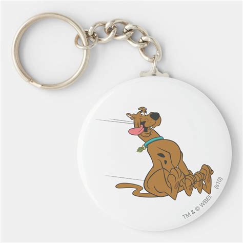 Scooby Doo Slide With Tongue Out Keychain Zazzle