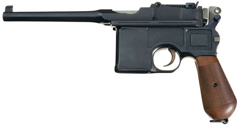 Mauser Commercial Broomhandle Semi Automatic Pistol Rock Island Auction