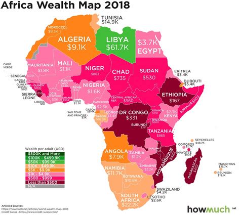 How Wealthy Are African Countries Per Adult Usd R Africa