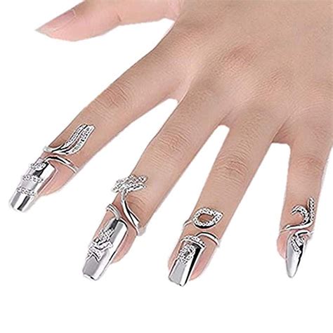 Women Fashion Finger Nail Ring Unique Fingernail Protective