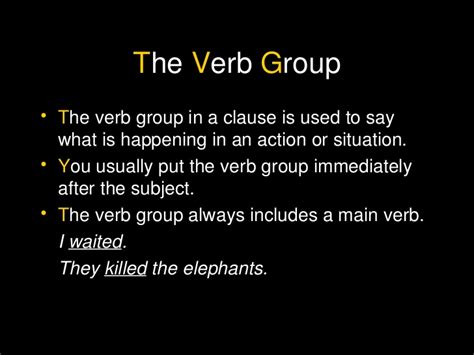 A gang of thieves, a bouquet of flowers, a flock of sheep, a group of. The Verb Group
