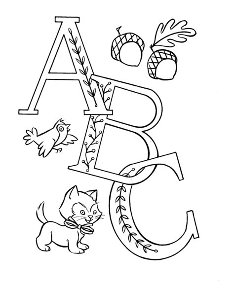 Pre K Abc Coloring Alphabet Activity Sheets Easy Coloring Letters A
