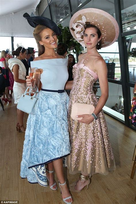 Racegoers Show Off Their Fashions During The 2015 Melbourne Cup At Flemington Derby Outfits