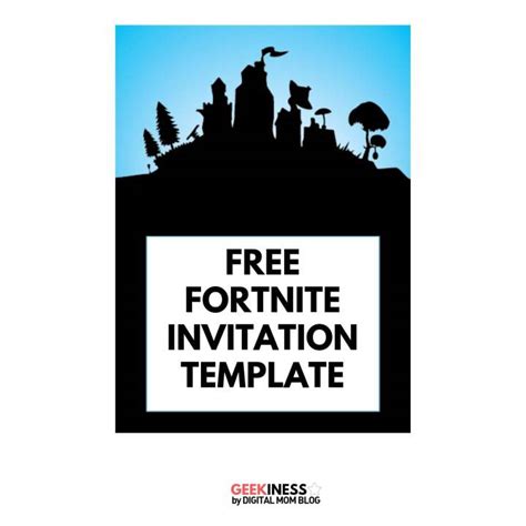 Design custom invitations online and download the digital jpg immediately after payment. Fortnite Invitation - Free Printable and Evite Download ...