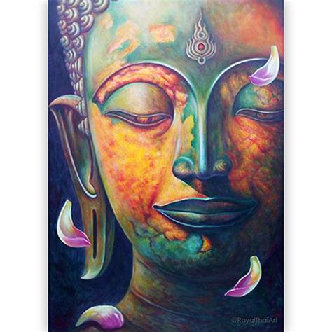 Amazing Thailand Buddha Painting Online L Royal Thai Art