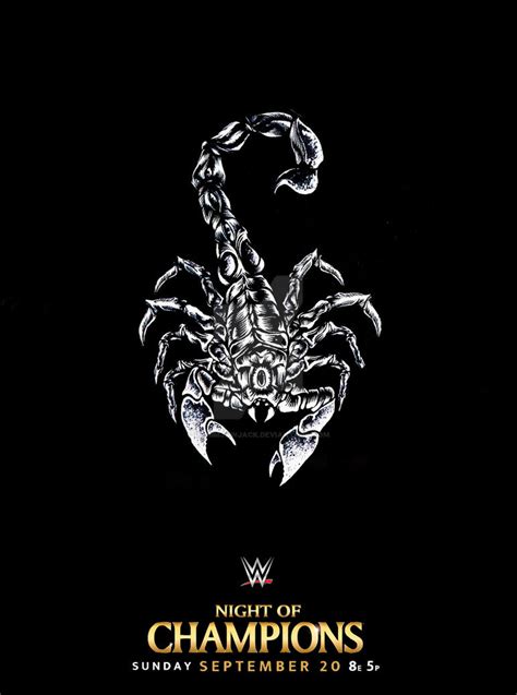 Sting Scorpion Poster Wwe Night Of Champions By Grimmjawjack On