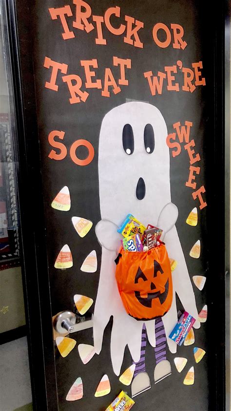 Halloween Classroom Door Halloweendoordecor Fun Little Gh Halloween