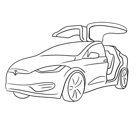 Kleurplaat Tesla Model X Kleurplaten Tesla Kleuren Porn Sex Picture