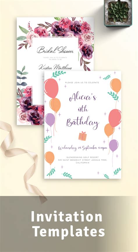 Invitation Templates Customize And Download Or Print