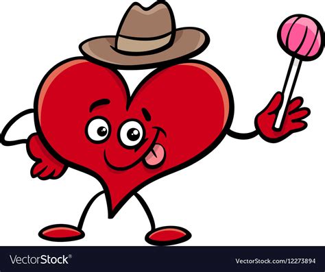 Heart Cartoon Character Royalty Free Vector Image