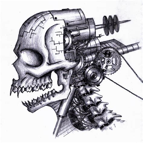 Biomech Skull By Zeroexe003 On Deviantart