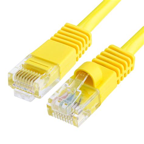 A pinout is a specific arrangement of wires that dictate how the connector is terminated. Yellow CAT 5E RJ45 CCA Ethernet LAN network cable cord - 50 ft
