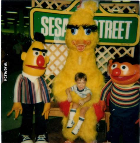 Previous set of related ideas. The scary Big Bird. - 9GAG