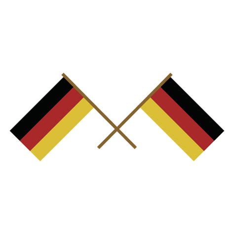 2 Crossed Germany Flags Transparent Png And Svg Vector File