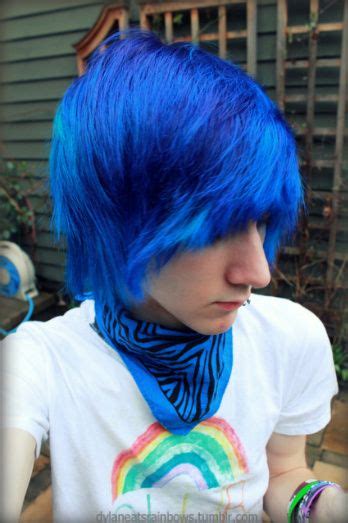 Blue Haired Emos For Boys Dylan Frick Tumblr We Heart It Hot Emo