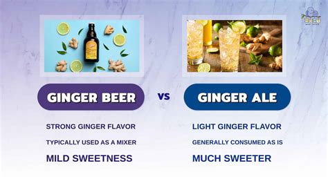 ginger beer vs ginger ale 5 key differences and cocktail ideas for each