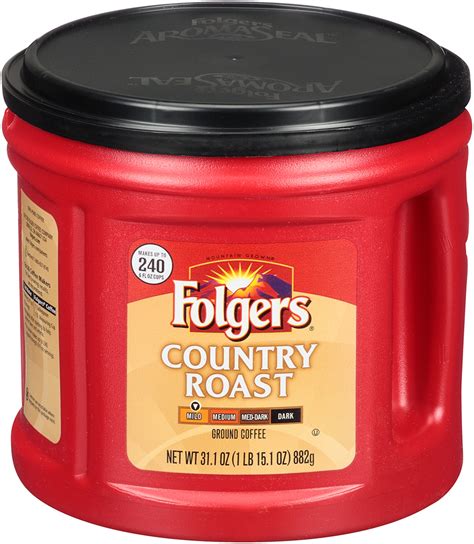 Folgers Country Roast Mild Ground Coffee 311 Oz