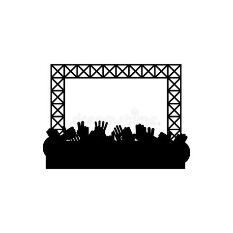 Concert Stage Icon Vector Illustration Stock Vector Illustration